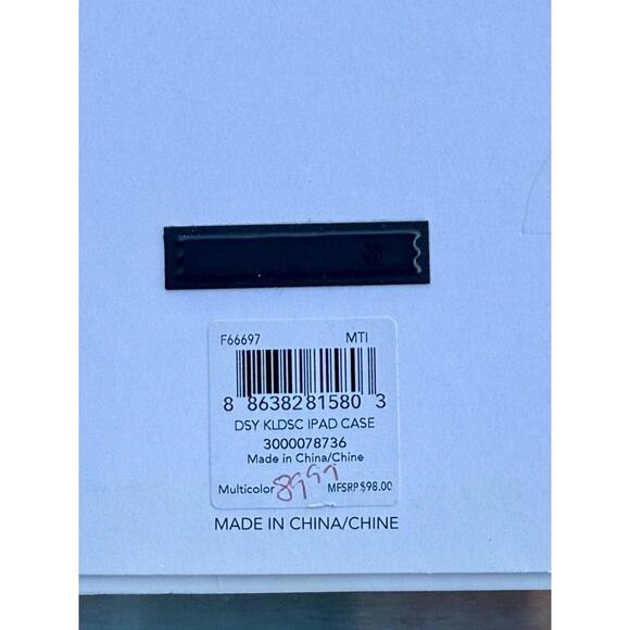 COACH Molded iPAD 2 3 4 Multi-color Pink Orange Cream White - Picture 7 of 17